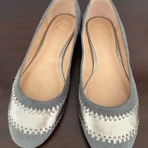 Jack Rogers Silver and Gray Women's Flats
